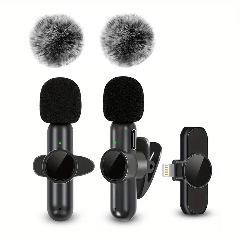 Micrófono Lavalier Inalámbrico – Grabación Profesional para iPhone y Android