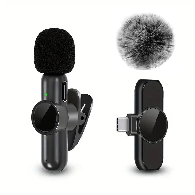 Micrófono Lavalier Inalámbrico – Grabación Profesional para iPhone y Android