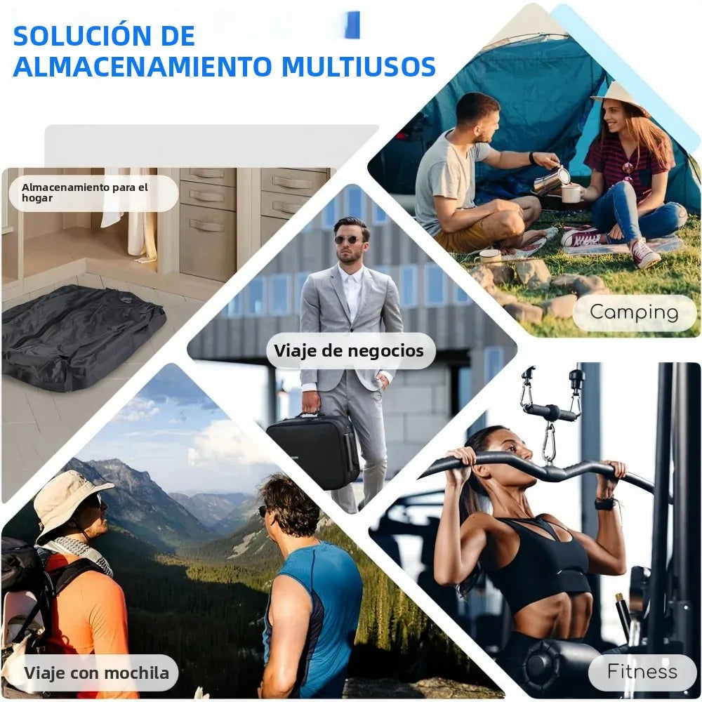 Bolsas de Vacío para Viaje 17L con Bomba de Aire – Compresión para Ropa y Maletas