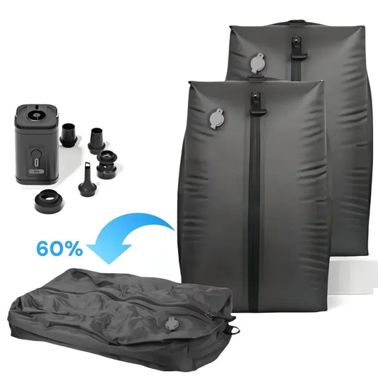 Bolsas de Vacío para Viaje 17L con Bomba de Aire – Compresión para Ropa y Maletas