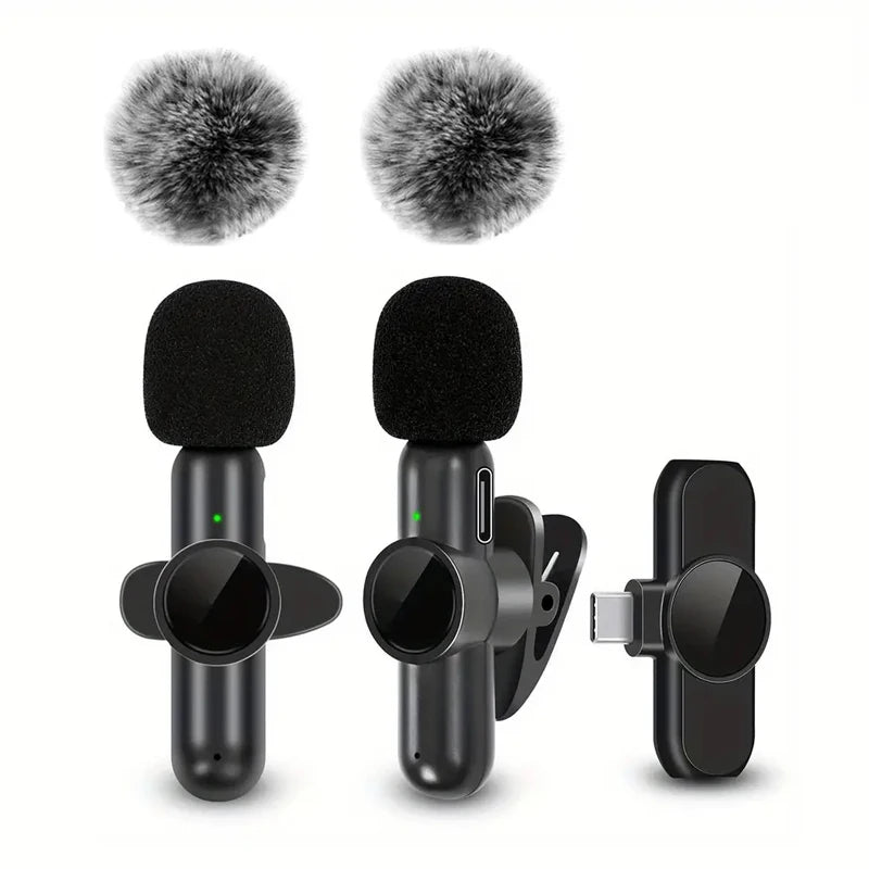 Micrófono Lavalier Inalámbrico – Grabación Profesional para iPhone y Android