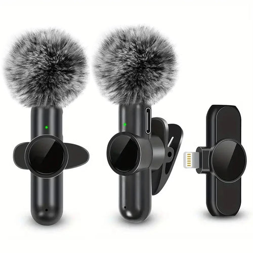 Micrófono Lavalier Inalámbrico – Grabación Profesional para iPhone y Android
