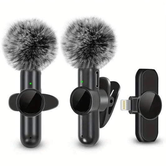 Micrófono Lavalier Inalámbrico – Grabación Profesional para iPhone y Android