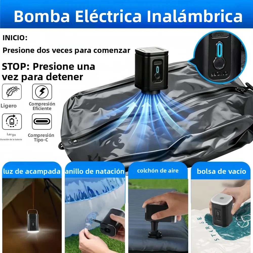 Bolsas de Vacío para Viaje 17L con Bomba de Aire – Compresión para Ropa y Maletas